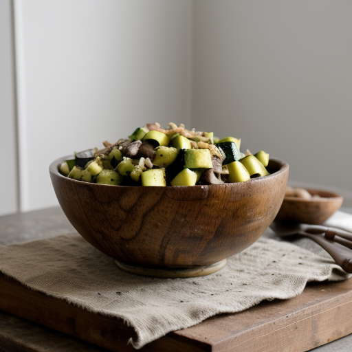 Zucchini & Mushroom Salad recipe image