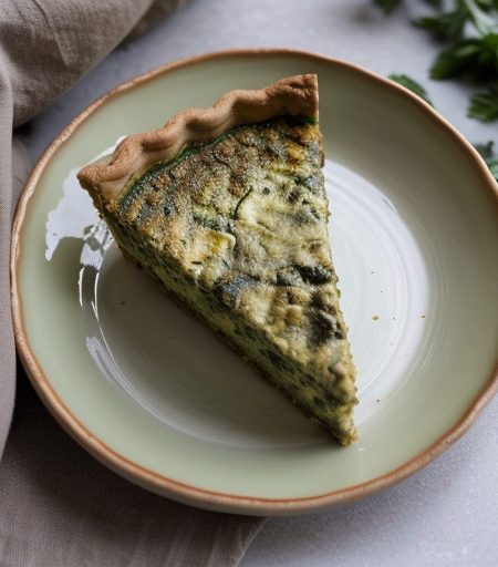 Zucchini Pesto Quiche recipe image