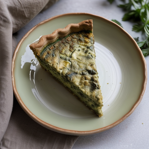 Zucchini Pesto Quiche recipe image