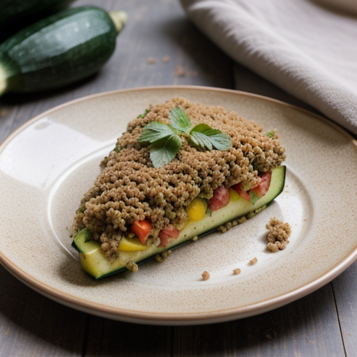 Zucchini Stuffed With Bulgur and Ground Turkey recipe image