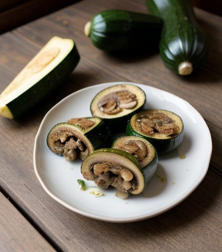 Zucchini Stuffed With Mushrooms (1 PT recipe image