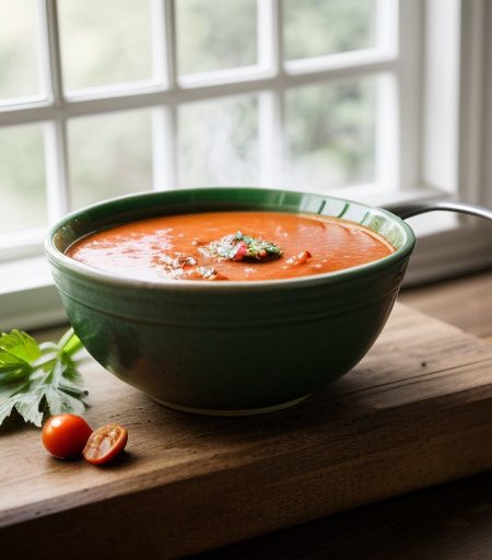 Zucchini-Tomato Soup recipe image