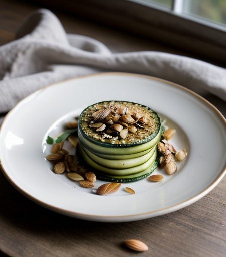 Zucchini W/Toasted Almonds recipe image