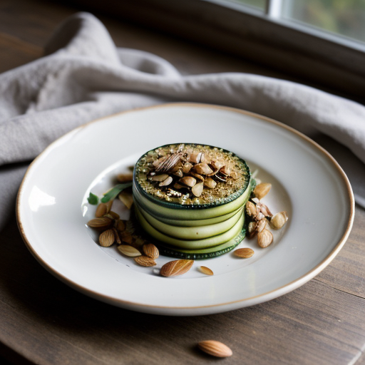 Zucchini W/Toasted Almonds recipe image