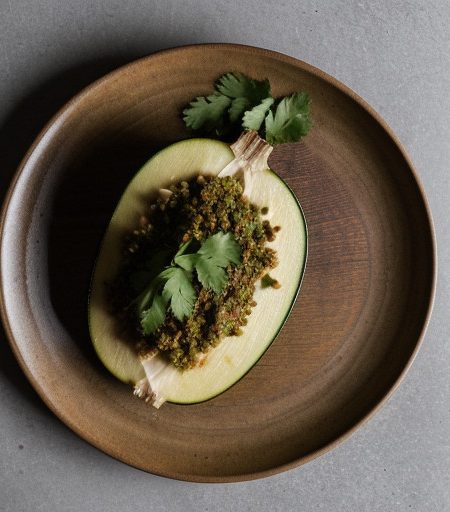 Zucchini With Garlic and Coriander recipe image