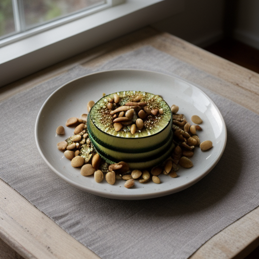 Zucchini With Peanuts recipe image