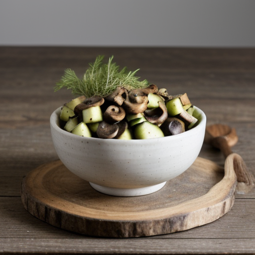 Zucchini and Mushroom Salad recipe image