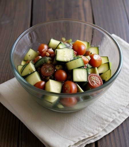 Zucchini and Tomato Salad recipe image