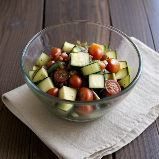 Zucchini and Tomato Salad recipe image