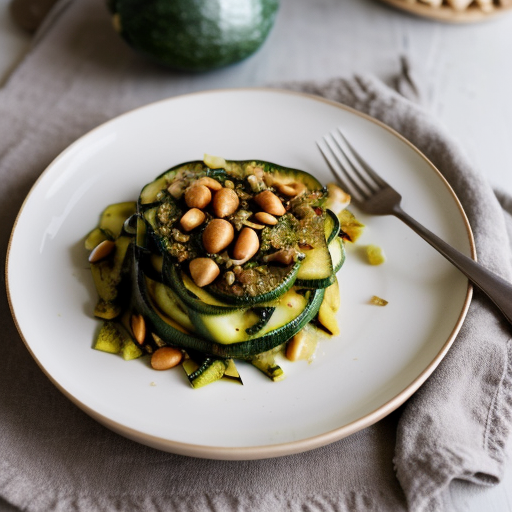 Zucchini/Courgettes With Peanuts recipe image