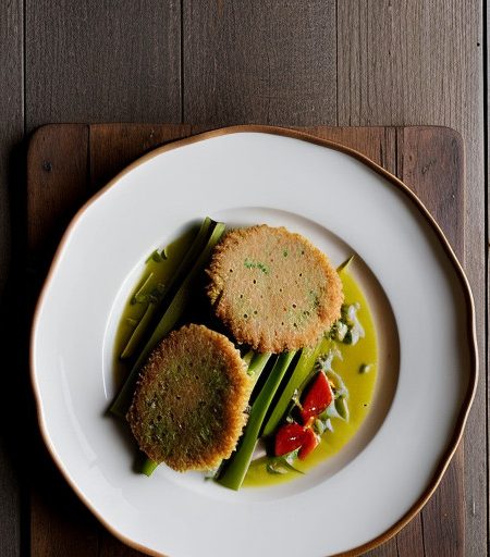 Zuccini Schnitzel With Leeks~peppers in Sour recipe image