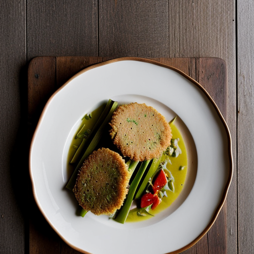 Zuccini Schnitzel With Leeks~peppers in Sour recipe image