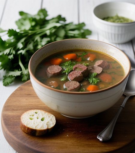 Zuchini & Sausage Soup recipe image