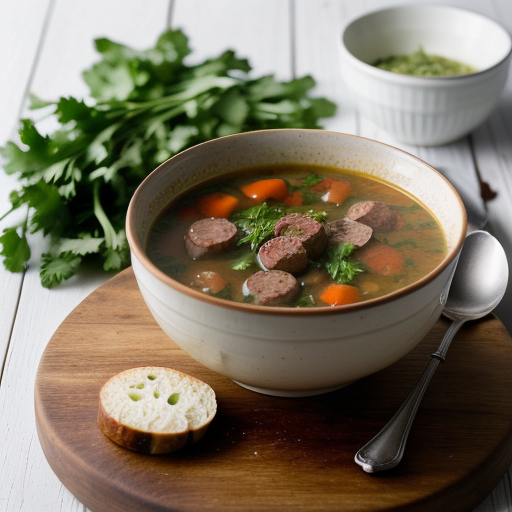 Zuchini & Sausage Soup recipe image