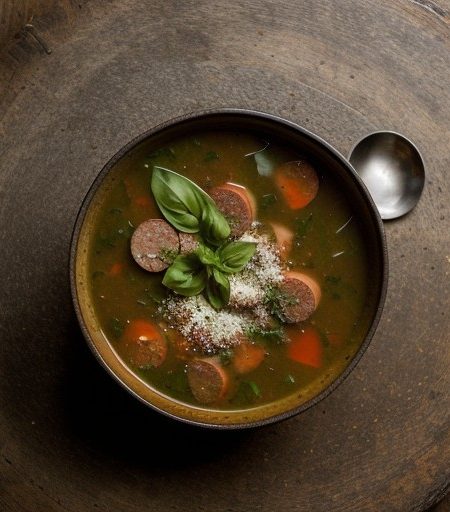 Zuchini and Sausage Soup recipe image