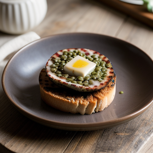 Zuppa Di Lenticchie With Salame and Crostini recipe image