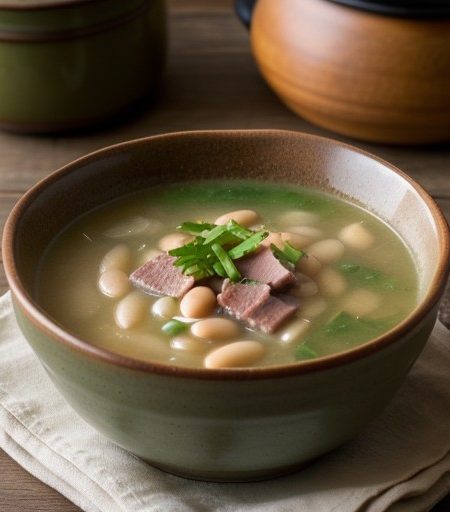 Zwei-Bohnenensuppe (Two Bean Soup recipe image