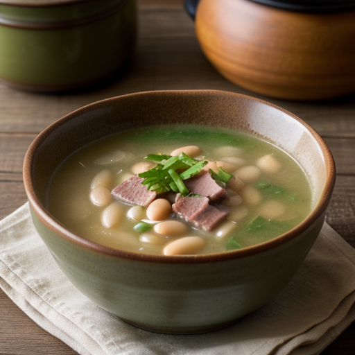 Zwei-Bohnenensuppe (Two Bean Soup recipe image