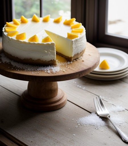 Lemon Cottage Cheese Cheesecake recipe image