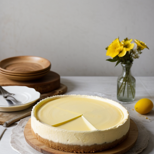 Lemon Pastry-Crust Cheesecake recipe image