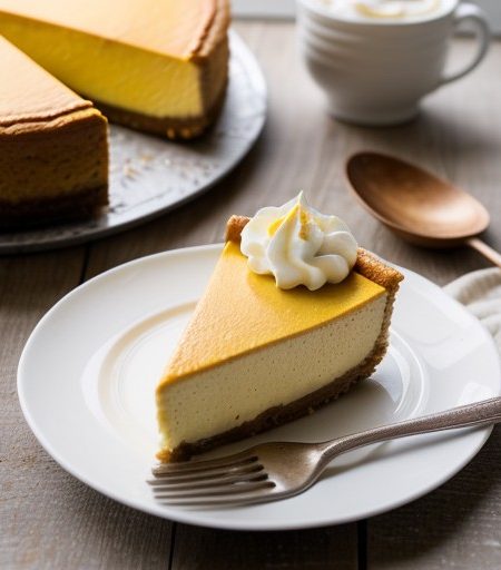 Pumpkin Cheesecake with Pastry Crust recipe image