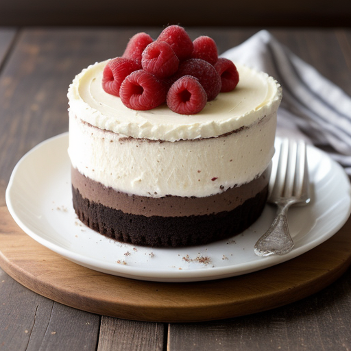 Raspberry Chocolate Wafer Cheesecake recipe image