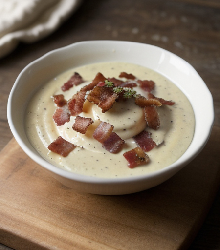 Alfredo Sauce (with Bacon) recipe image