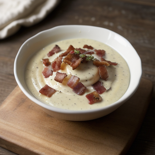 Alfredo Sauce (with Bacon) recipe image