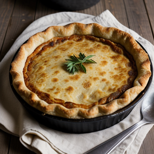 Alsatian Tart Flambe’ recipe image