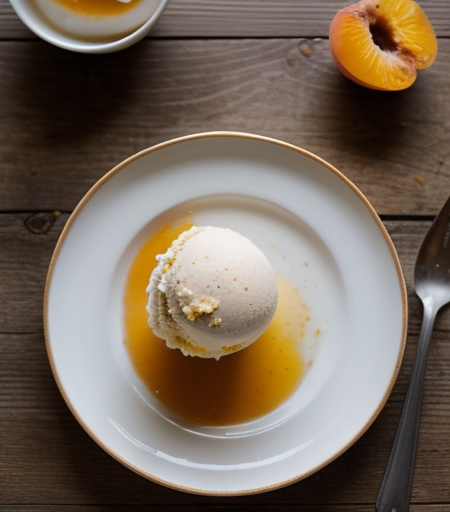 Apricot Earl Grey Ice Cream recipe image