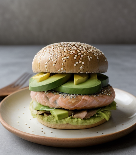 Avocado Salmon Sandwich (Stephanie da Silva) recipe image