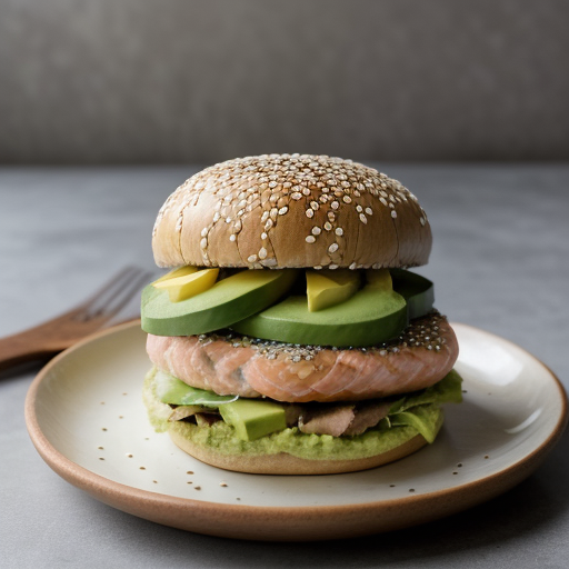 Avocado Salmon Sandwich (Stephanie da Silva) recipe image