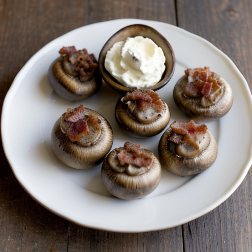 bacon and cream cheese stuffed mushrooms recipe image