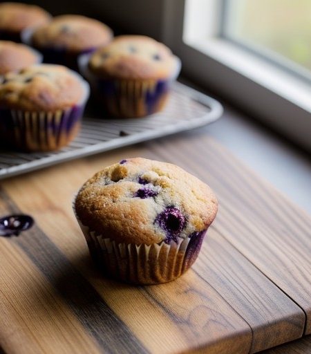 Blueberry muffins recipe image