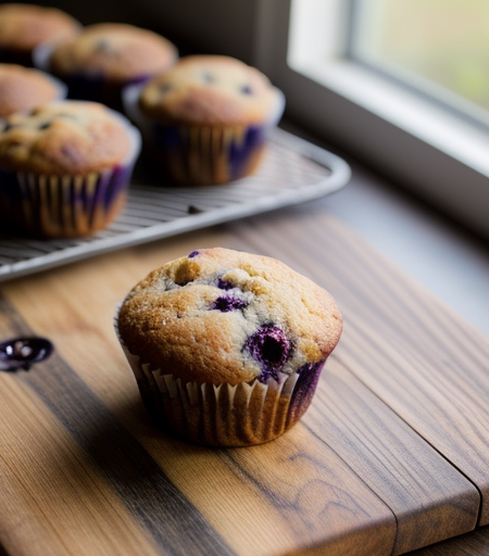 Blueberry muffins recipe image