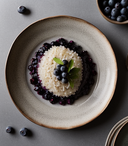 Blueberry-Risotto with Boletus (Cep) recipe image