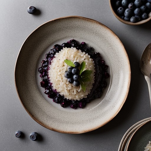Blueberry-Risotto with Boletus (Cep) recipe image