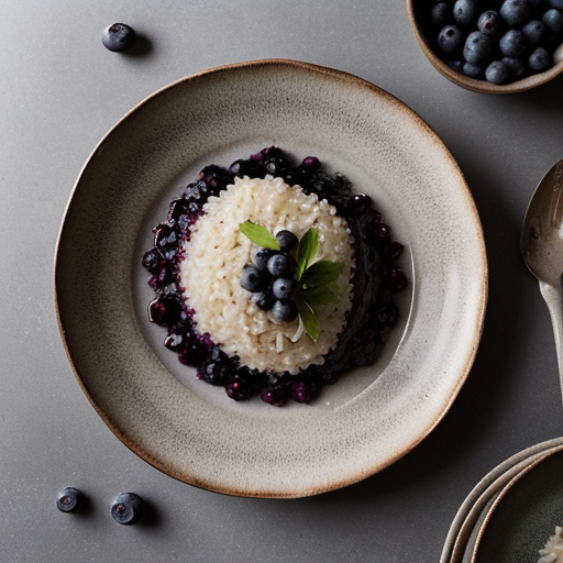 Blueberry-Risotto with Boletus (Cep) recipe image