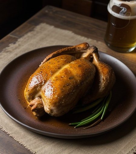 Brazilian Chicken Baked in Beer recipe image