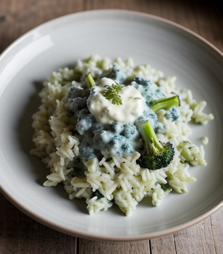 Broccoli Blue Cheese Rice recipe image