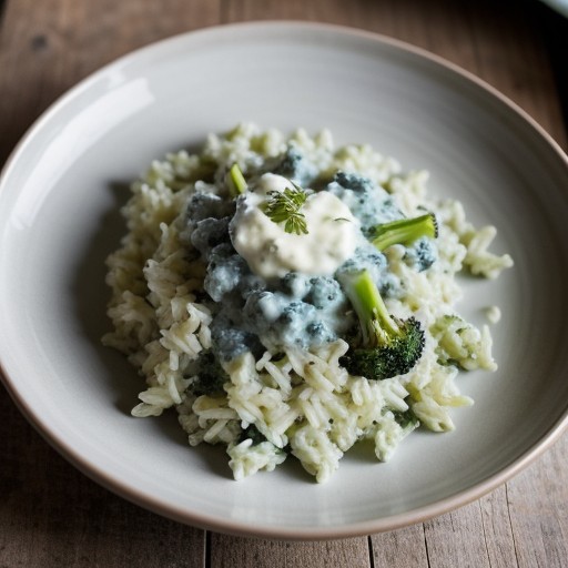 Broccoli Blue Cheese Rice recipe image