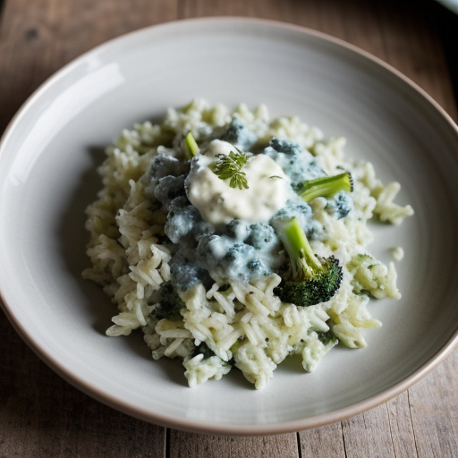 Broccoli Blue Cheese Rice recipe image