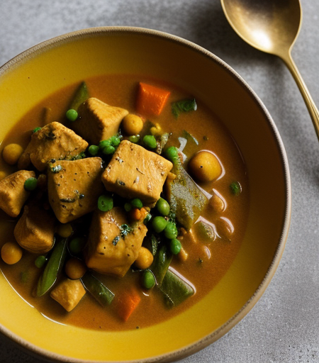 Chicken and Chick-Pea Curry with Ginger recipe image