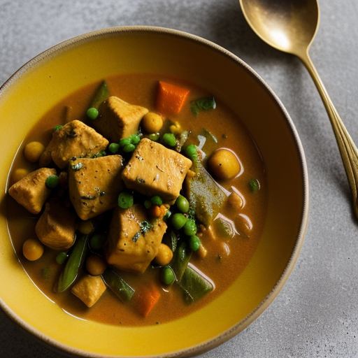 Chicken and Chick-Pea Curry with Ginger recipe image