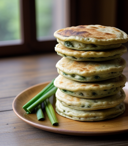 Chinese Scallion Pancakes recipe image