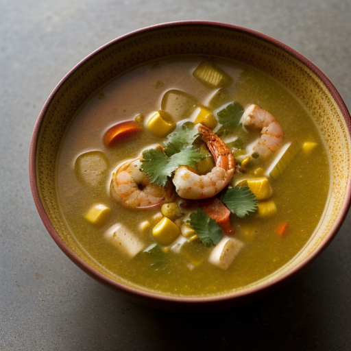 Curried Corn and Shrimp Soup recipe image
