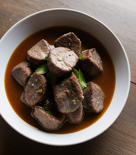 Lebanese Sirloin Tips and Sauce recipe image