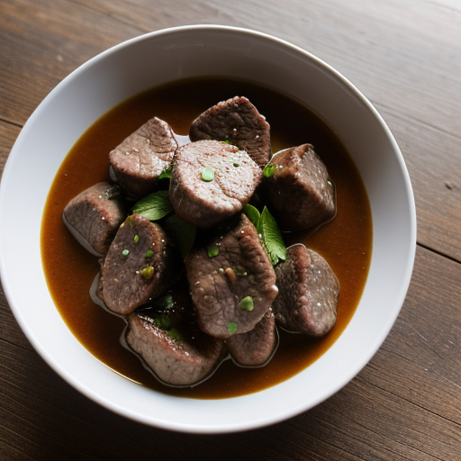 Lebanese Sirloin Tips and Sauce recipe image