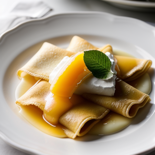 Lemon Crepes Suzette recipe image