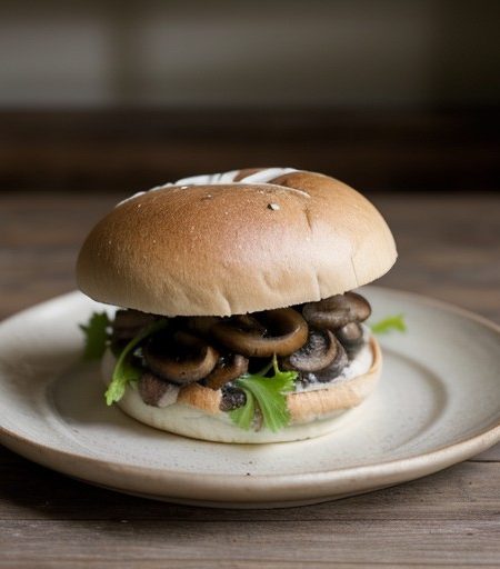 Mushroom sandwiches recipe image